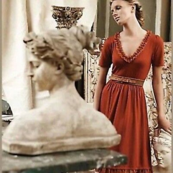 Anthropologie Dresses & Skirts - Anthropologie Isabella Sinclair Jacinth Rust Dress